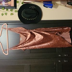 Charlotte Russe spaghetti strap velvet mini dress